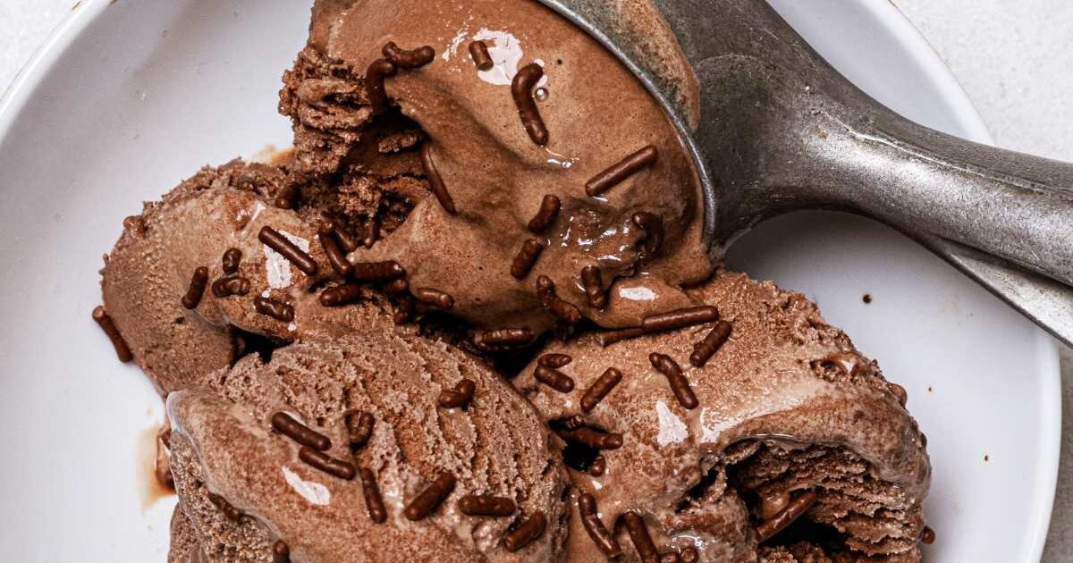 sorvete chocolate liquidificador