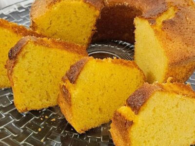Bolo de Fuba Sem Trigo Fofinho e Umido