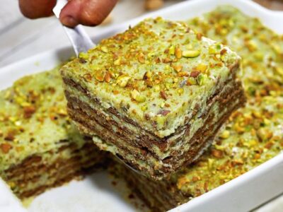 Pave de Pistache Uma Delicia Cremosa e Irresistivel