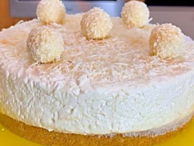 Sobremesa Raffaello Torta Mega Cremosa de Coco