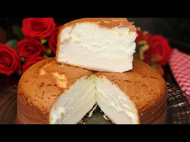 Bolo Algodão – 3 Ingredientes – Sem Farinha De Trigo – Desmancha Na Boca!!!