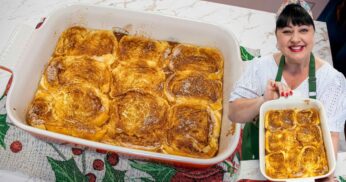 É Só Montar Na Travessa-Rabanada De Natal De Forno Sem Fritura-Crocante Por Fora Cremosa Por Dentro