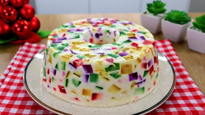 Gelatina Colorida Enformada – Mosaico De Gelatina