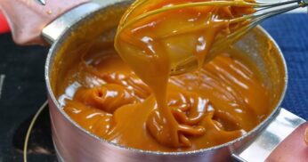 Recheio de caramelo cremoso extra firme para bolos e cupcakes! Apenas 4 ingredientes, nada mais!