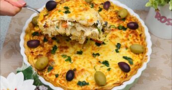 Torta De Batata Com Bacalhau